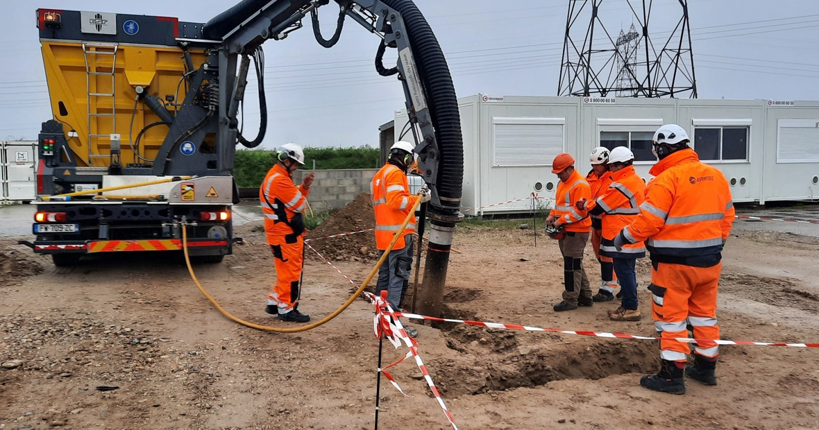 terrassement par aspiration